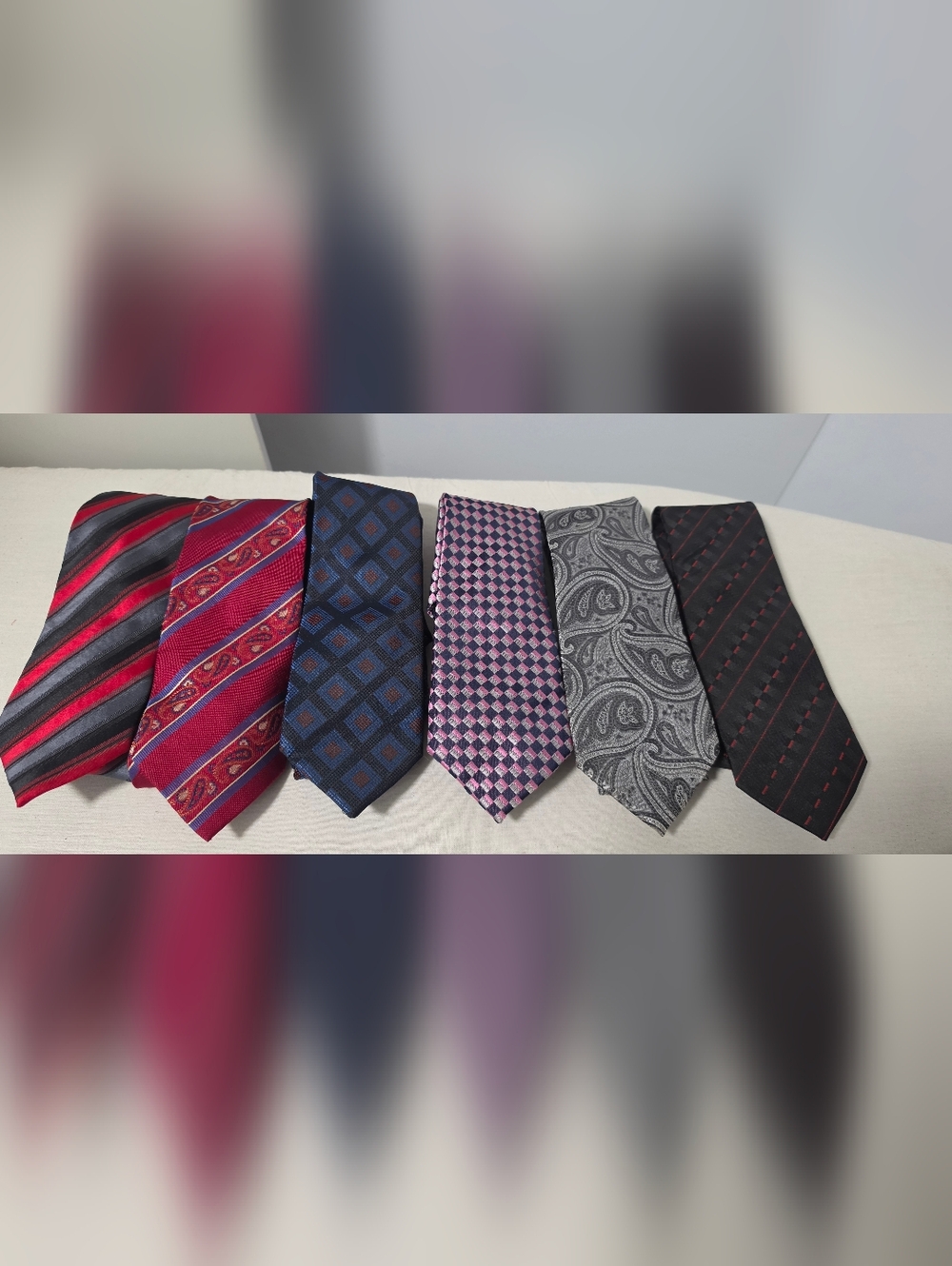 Men's Tie Collection Of 6 - Classic Formal Style